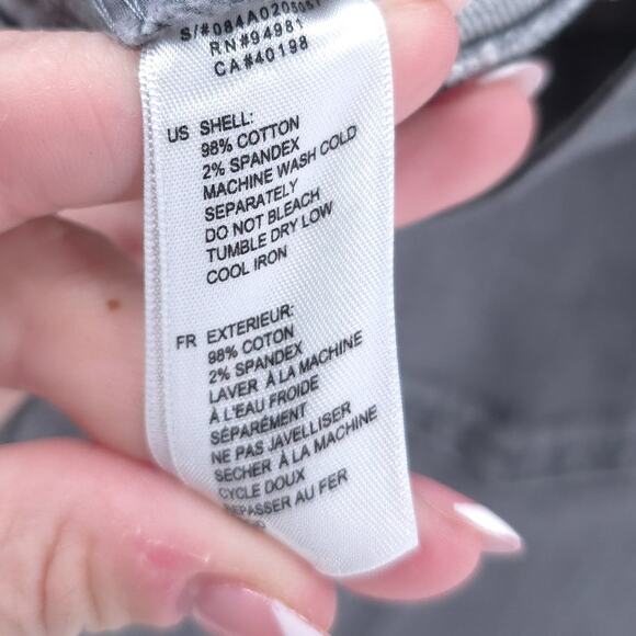 Forever 21 Normcore Slate Gray Denim Cotton Blend Stretchy Skinny Jean 27 x 30 - Picture 7 of 11